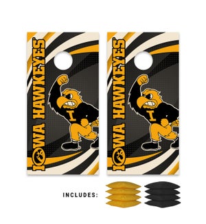Iowa Hawkeyes Herky White Bag Boards Set With Bags